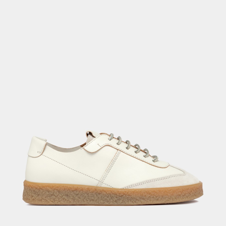 Men'S BUTTERO | Buttero Crespo Sneakers In White Leather B10600Vara-Dg1/A-Bianco