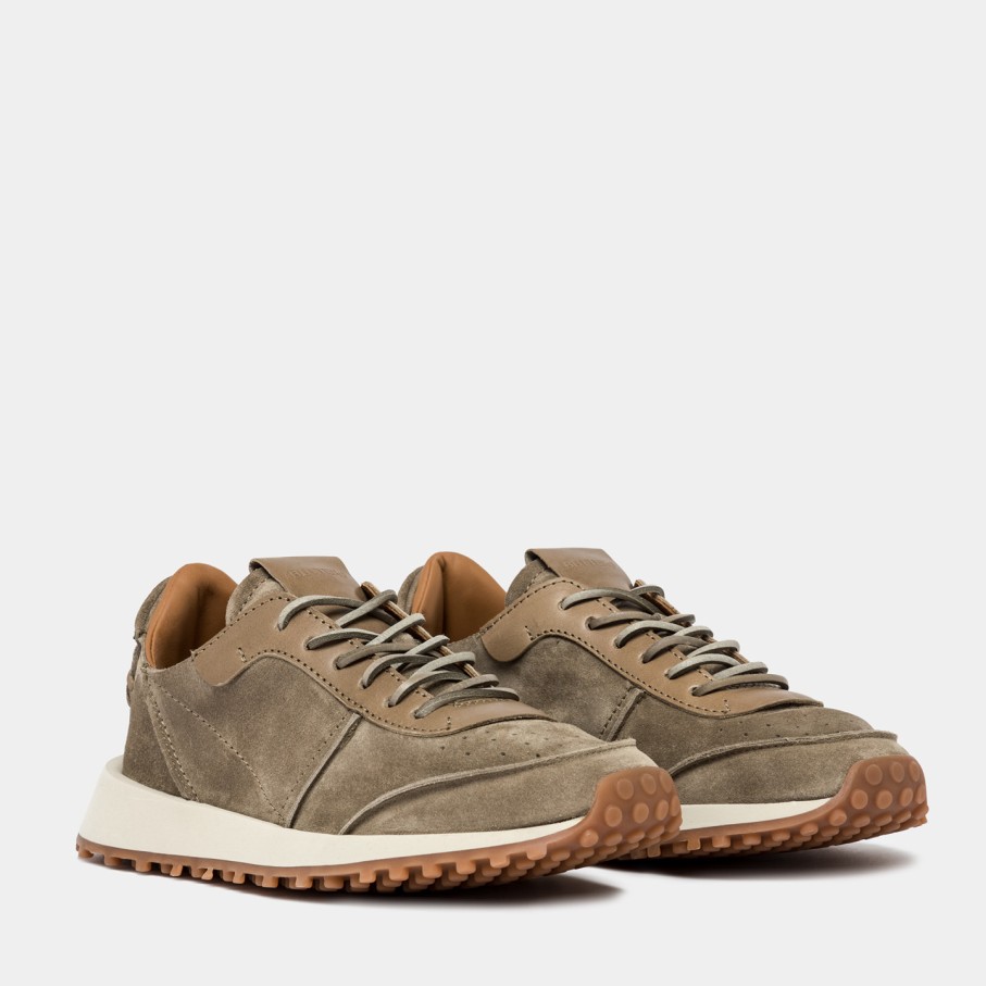 Women'S BUTTERO | Buttero Futura Sneakers In Coconut Brown Suede B10621Varb-Dg1/B-Coconut