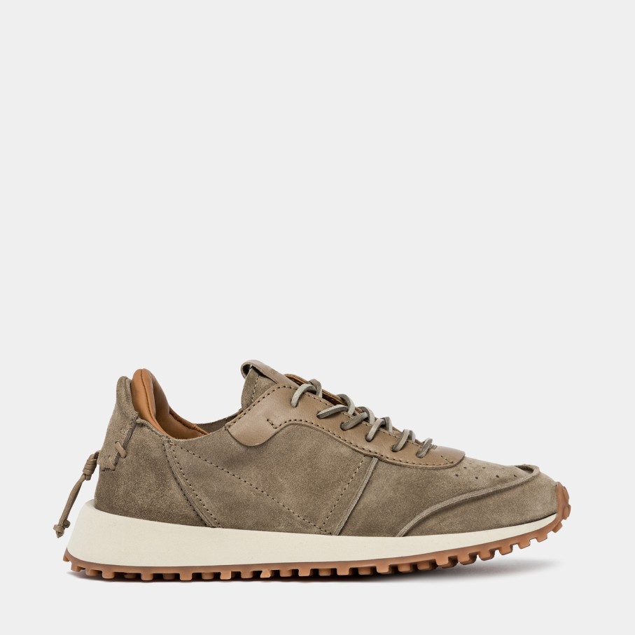 Men'S BUTTERO | Buttero Futura Sneakers In Coconut Brown Suede B10621Varb-Dg1/B-Coconut