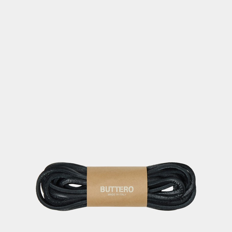 Accessories BUTTERO | Buttero Leather Laces Color Black St-Strq-Nero