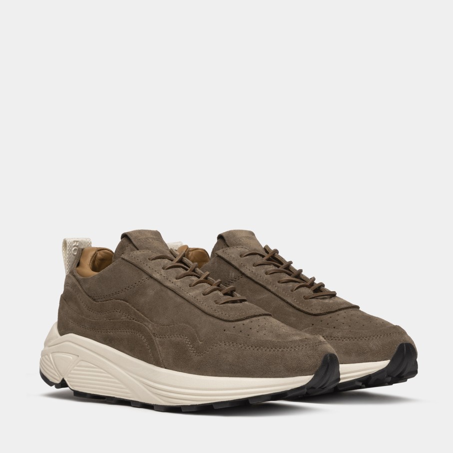 Women'S BUTTERO | Buttero Vinci Sneakers In Tobacco Brown Suede B10050Gorh-Ug1/06-Tabacco