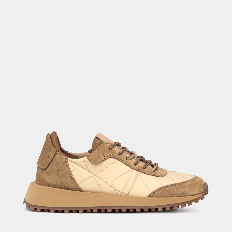 Women'S BUTTERO | Buttero Futura Sneakers In Copper Brown Nylon And Suede B10620Vara-Dg1/A-Rame