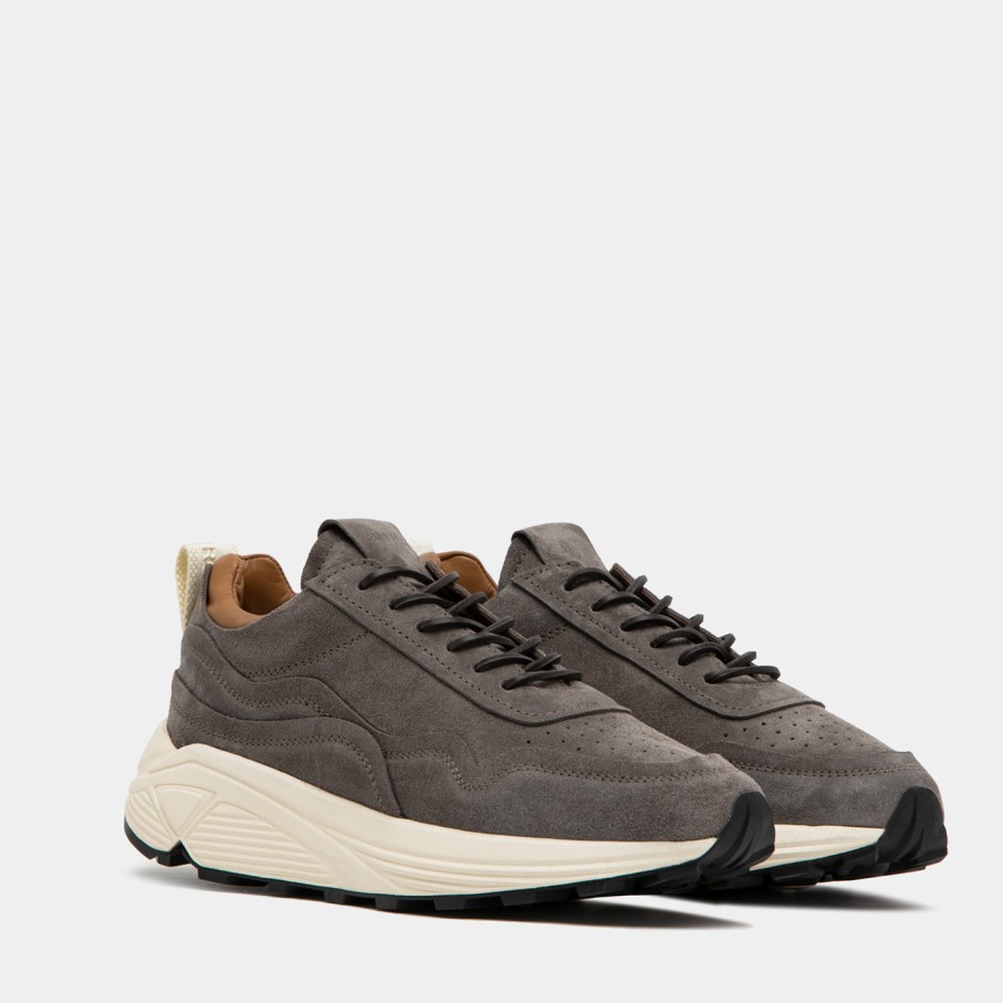 Men'S BUTTERO | Buttero Vinci Sneakers In Taupe Gray Suede B10050Gorh-Ug1/21-Taupe