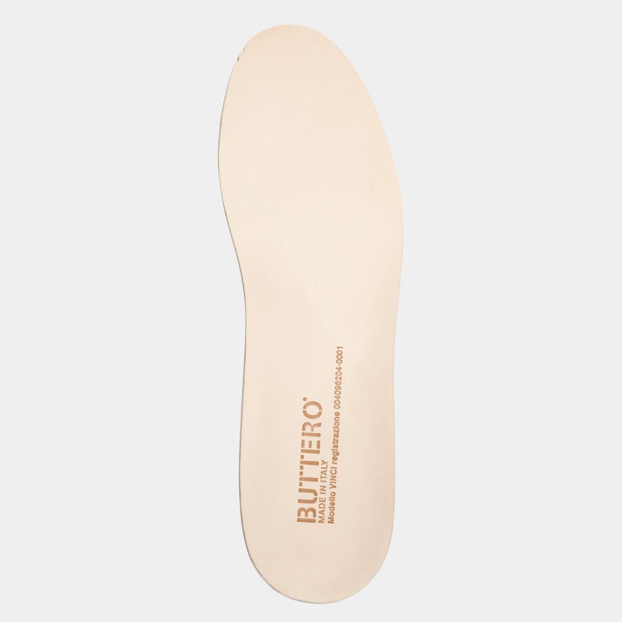 Accessories BUTTERO | Buttero Vinci Insole In Natural Leather For Men Soletto Cuoio Vinci Uomo-Cuoio