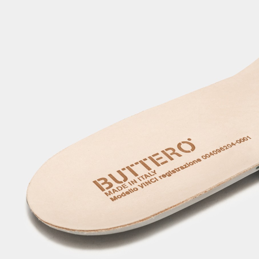 Accessories BUTTERO | Buttero Vinci Insole In Natural Leather For Men Soletto Cuoio Vinci Uomo-Cuoio