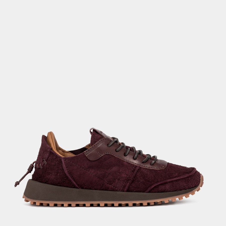 Men'S BUTTERO | Buttero Futura Sneakers In Amarone Red Brushed Suede B10621Vara-Dg1/A-Amarone