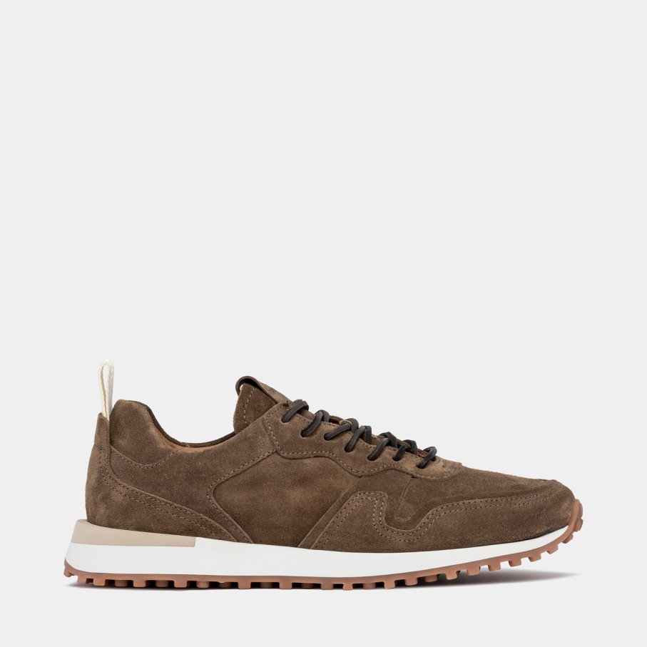 Men'S BUTTERO | Buttero Futura Sneakers In Tobacco Brown Suede B10062Gorh-Ug1/06-Tabacco