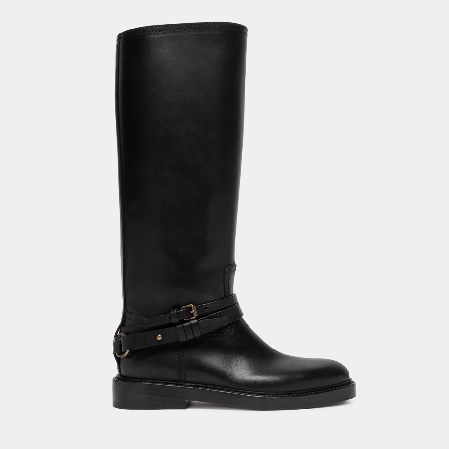 Women'S BUTTERO | Buttero Laydee Boots In Black Leather B10670Etru-Dg1/01-Nero