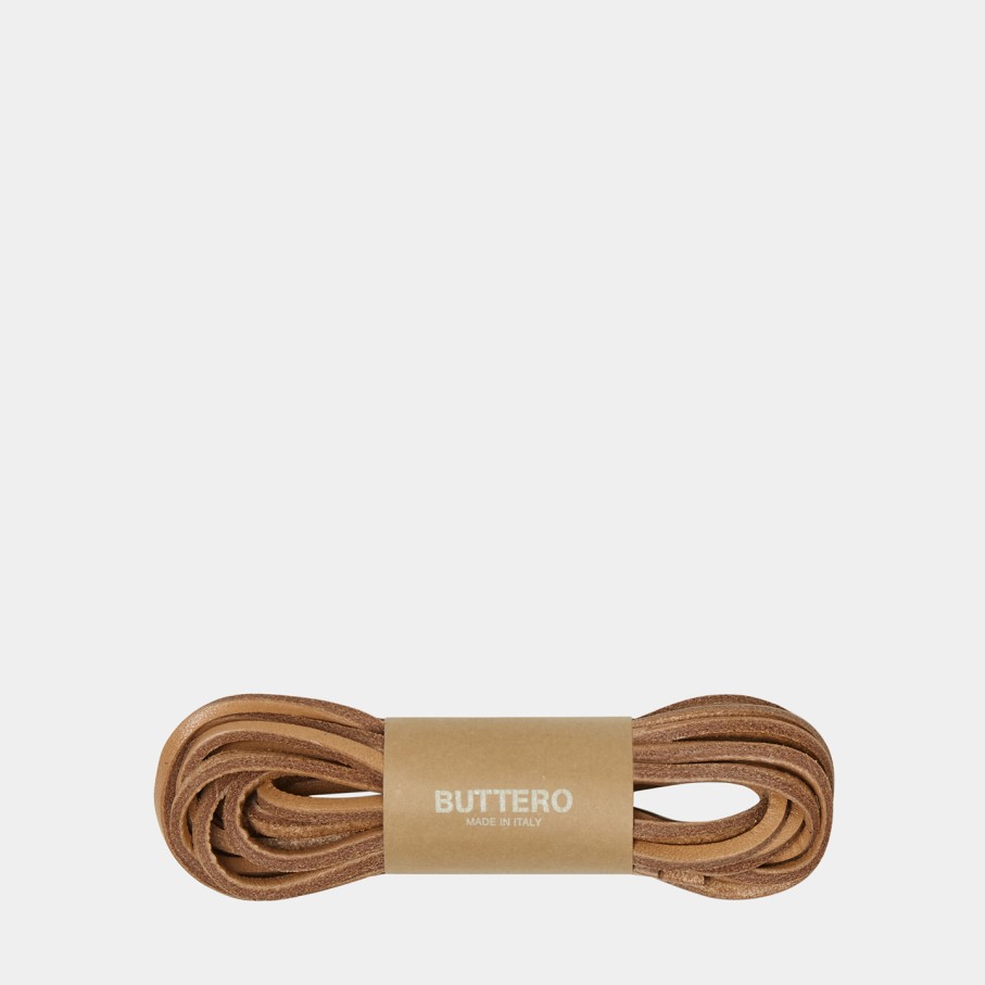 Accessories BUTTERO | Buttero Leather Laces Color Natural St-Strq-Naturale