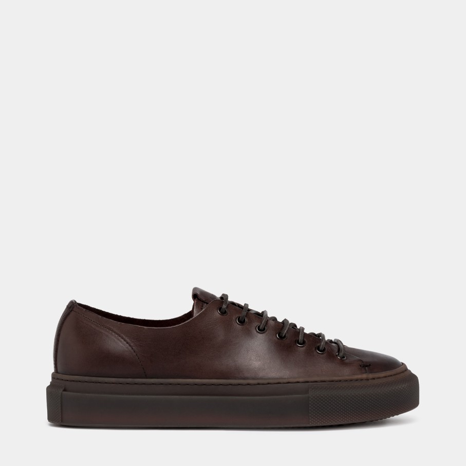 Women'S BUTTERO | Buttero Tanino Sneakers In Ebony Black Leather B10030Vara-Ug1/A-Ebano