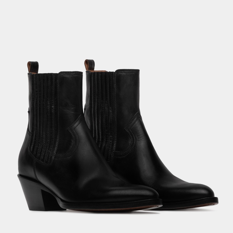 Women'S BUTTERO | Buttero Annie Boots In Black Leather B10190Cerat-Dc1/01-Nero