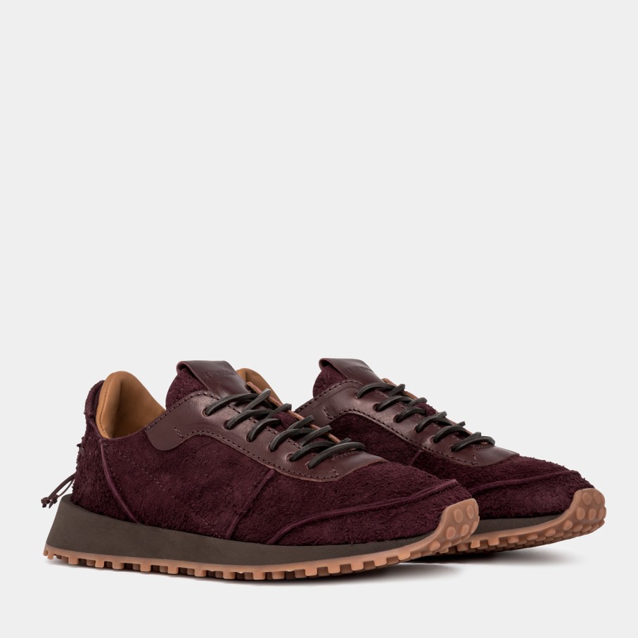 Women'S BUTTERO | Buttero Futura Sneakers In Amarone Red Brushed Suede B10621Vara-Dg1/A-Amarone