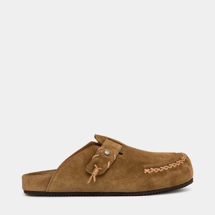 Men'S BUTTERO | Buttero Glamping Sabot In Curry Yellow Suede B10550Gorh-Ug1/108-Curry