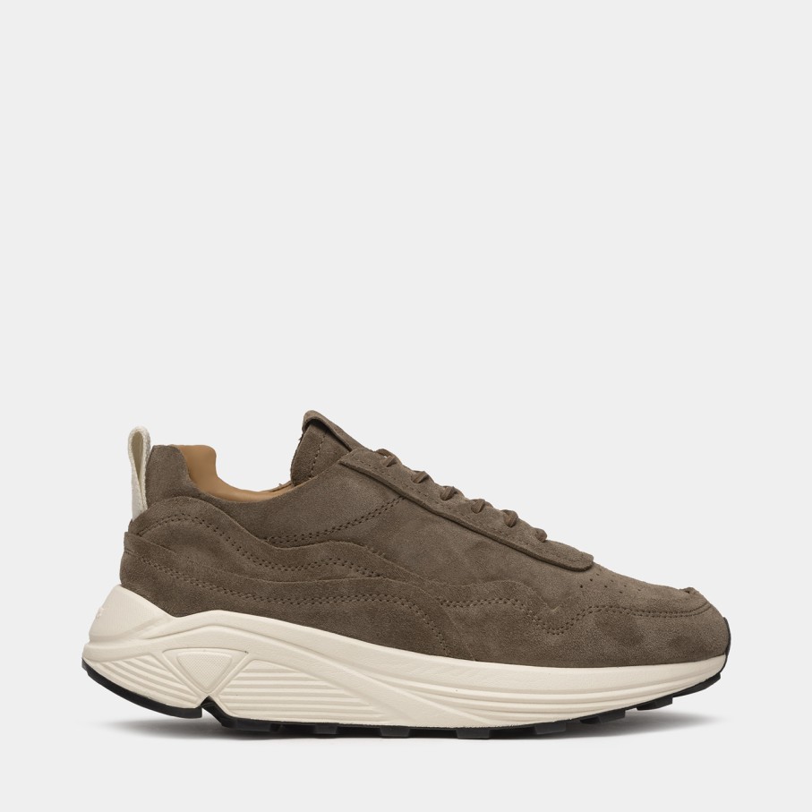 Men'S BUTTERO | Buttero Vinci Sneakers In Tobacco Brown Suede B10050Gorh-Ug1/06-Tabacco