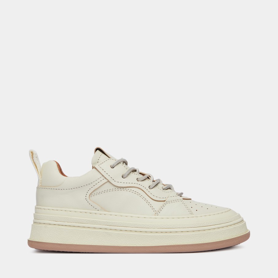 Women'S BUTTERO | Buttero Circolo Sneakers In Cream White Leather B10181Rous-Dg1/03-Anise