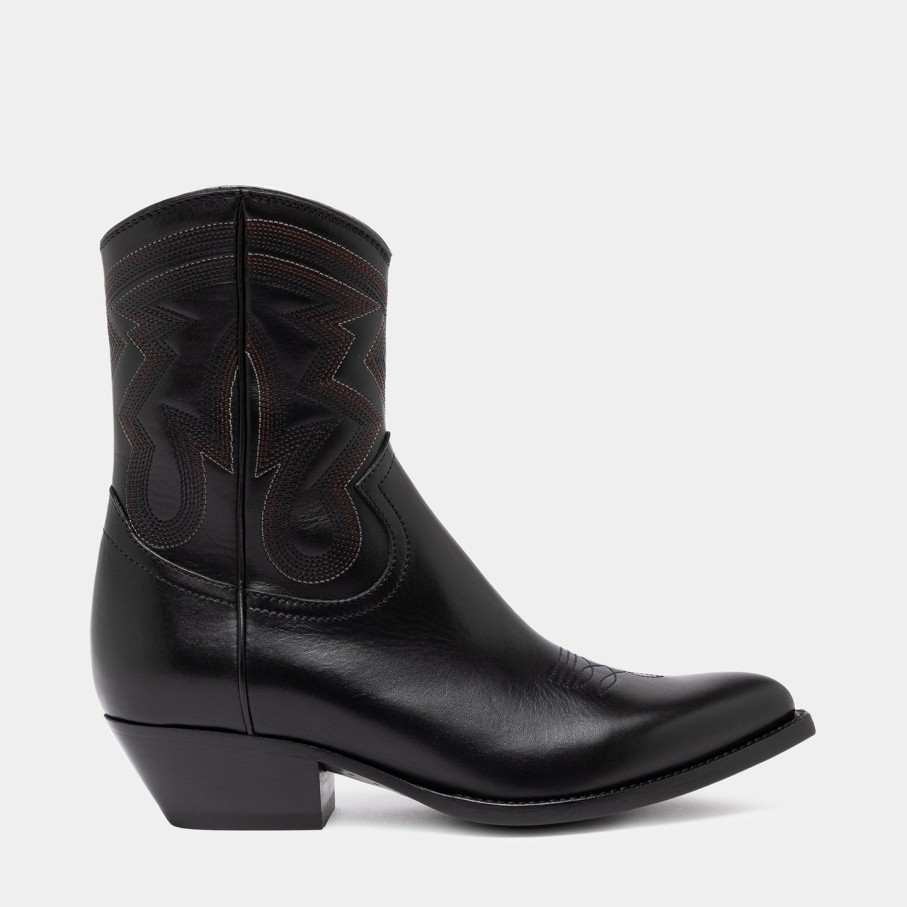 Men'S BUTTERO | Buttero Flee Ankle Boots In Black Leather B10681Varc-Dc1/C-Nero