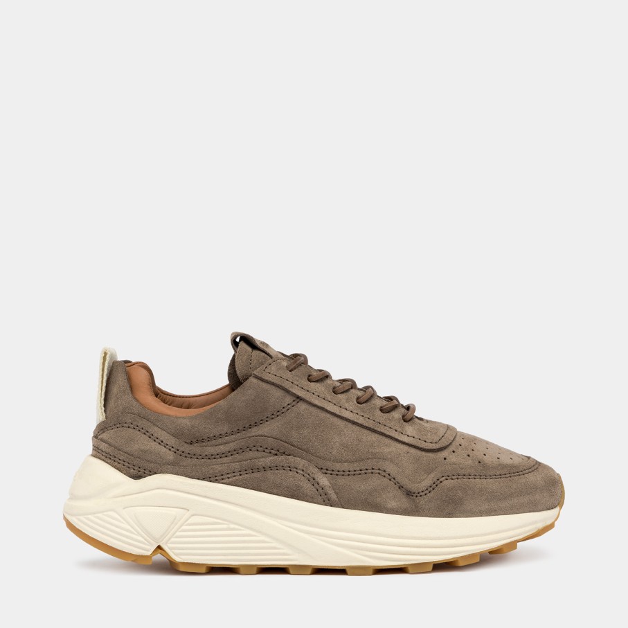 Men'S BUTTERO | Buttero Vinci Sneakers In Coconut Brown Suede B9901Lig-Dg1/25-Cocco