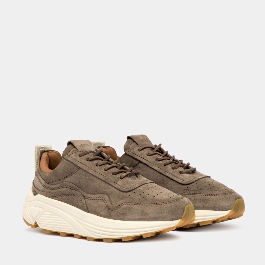 Men'S BUTTERO | Buttero Vinci Sneakers In Coconut Brown Suede B9901Lig-Dg1/25-Cocco