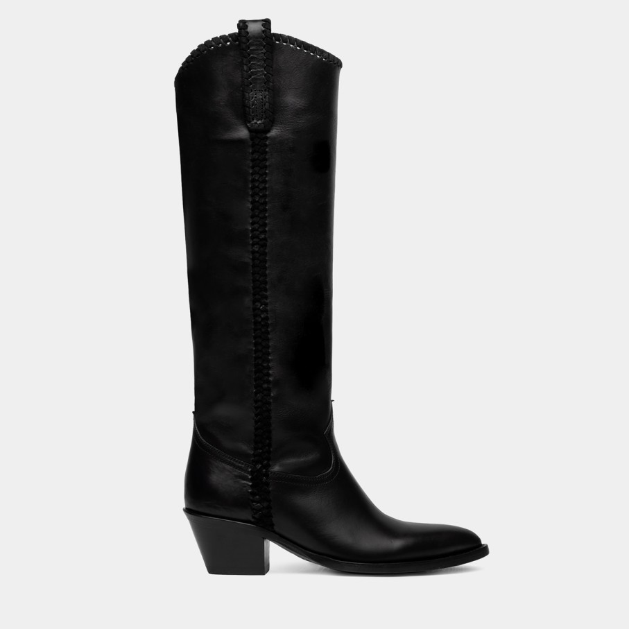 Women'S BUTTERO | Buttero Annie Boots In Black Leather B9800Vara-Dc1/A-Nero