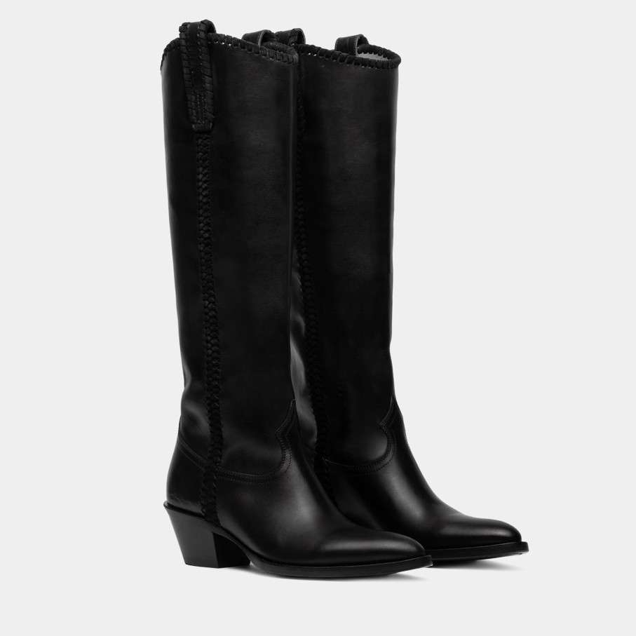 Women'S BUTTERO | Buttero Annie Boots In Black Leather B9800Vara-Dc1/A-Nero