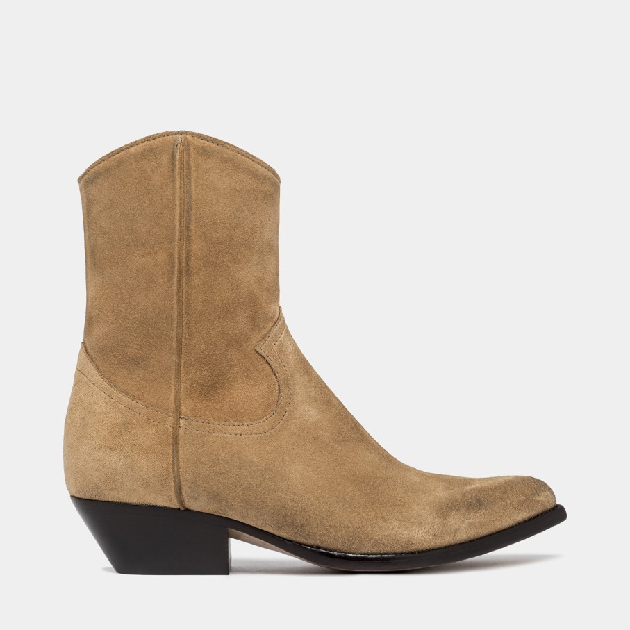 Women'S BUTTERO | Buttero Flee Ankle Boots In Copper Brown Suede B10680Lig-Dc1/13-Rame