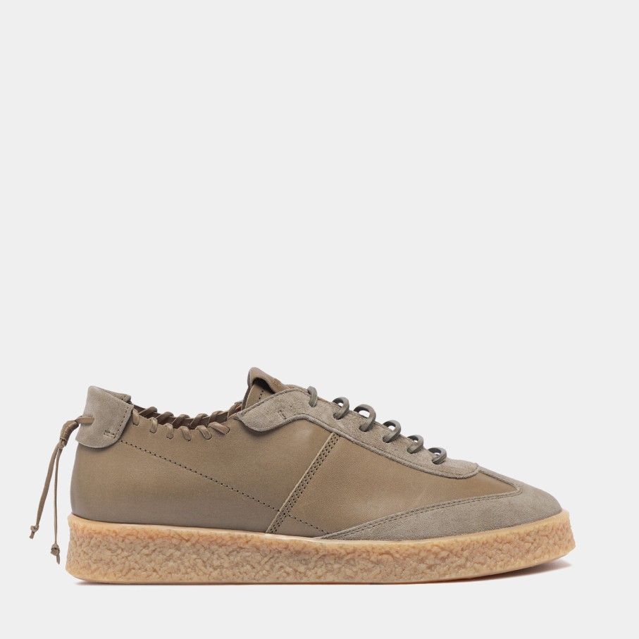 Women'S BUTTERO | Buttero Crespo Sneakers In Khaki Leather B10601Varc-Dg1/C-Khaki