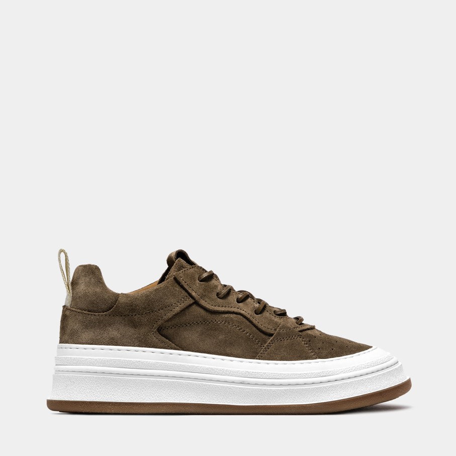 Men'S BUTTERO | Buttero Circolo Sneakers In Coconut Brown Suede B10040Gorh-Ug1/25-Cocco