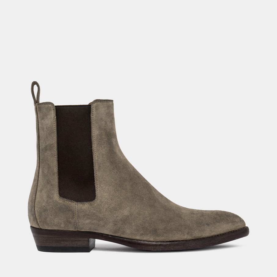 Men'S BUTTERO | Buttero Fargo Ankle Boots In Lead Gray Suede B10590Gorh-Uc1/72-Lead