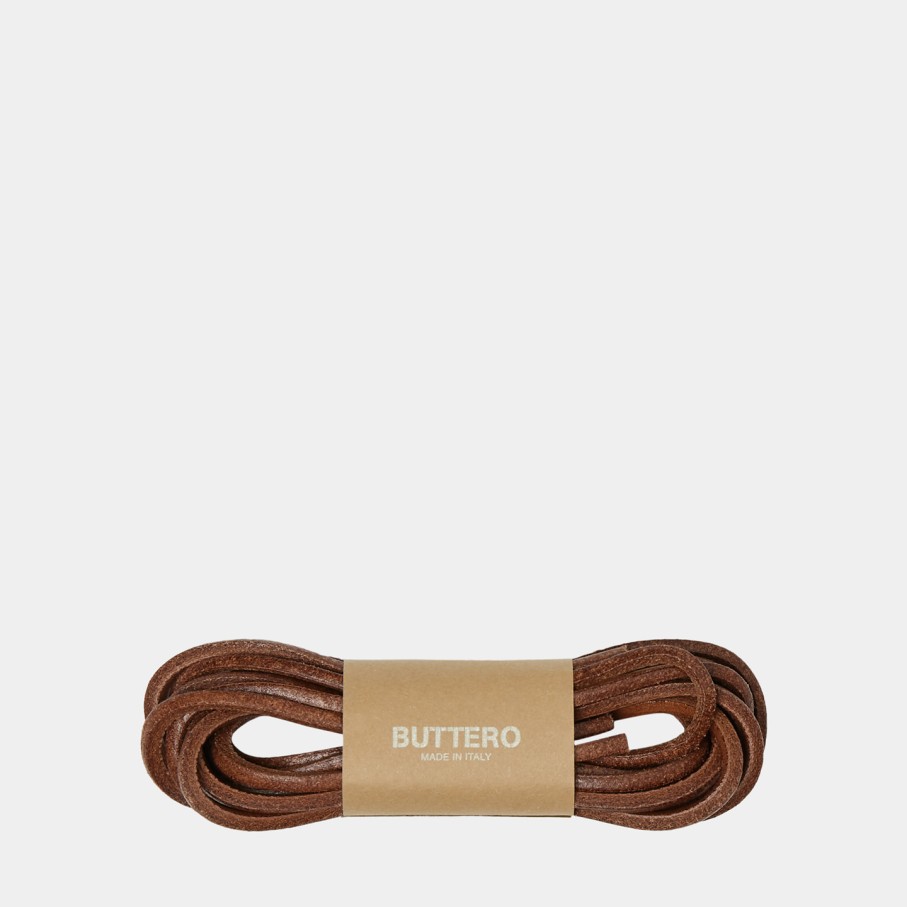 Accessories BUTTERO | Buttero Leather Laces Color Brown St-Strq-Cuoio